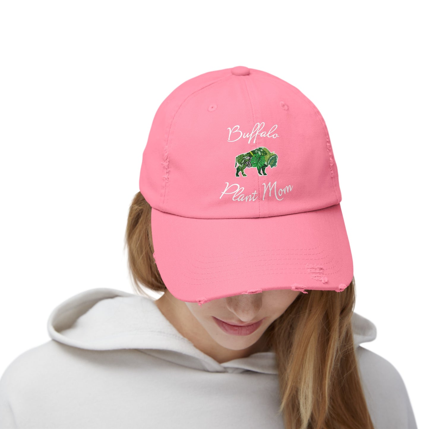 Buffalo Plant Mom Distressed Cap