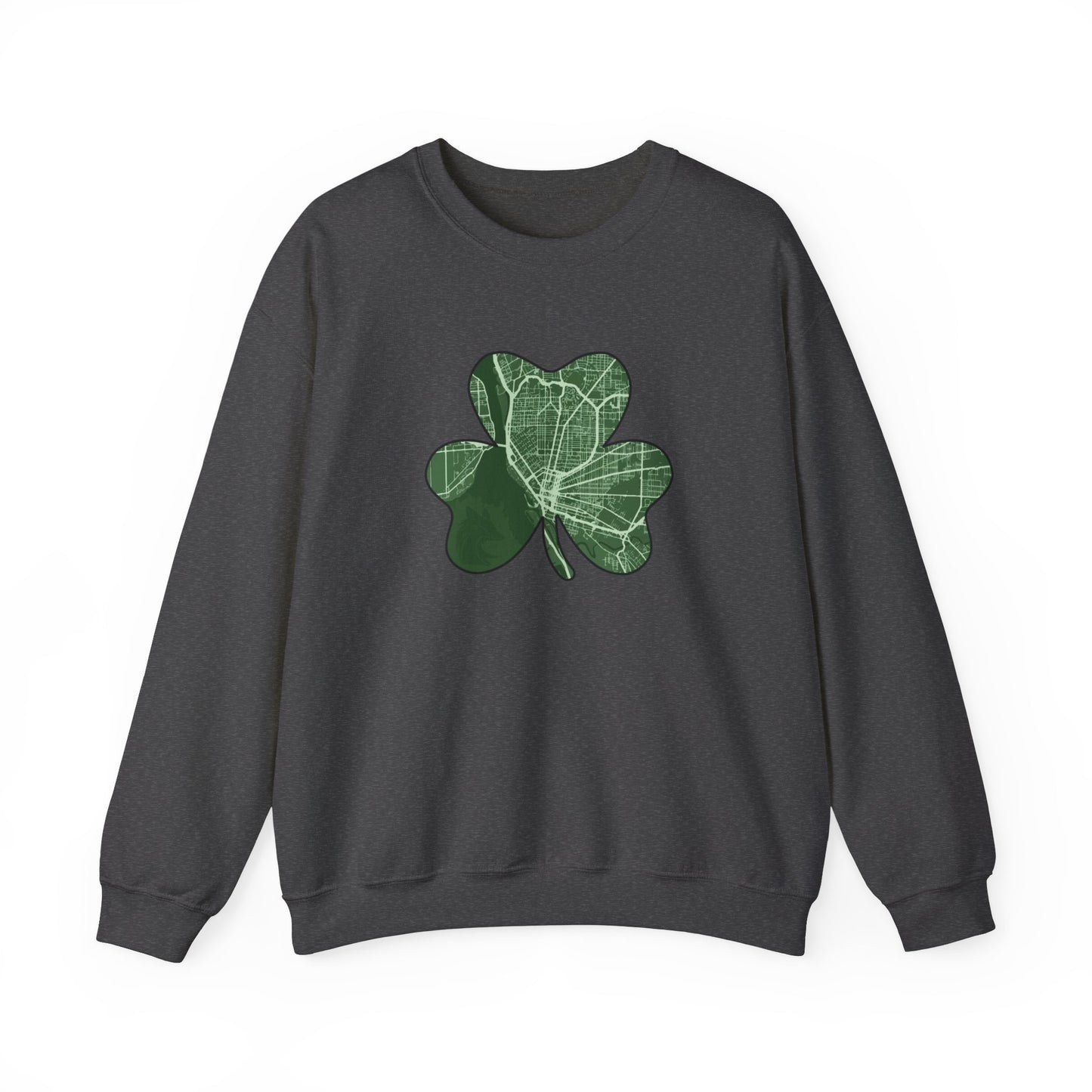 Map of Buffalo St. Patrick’s Day Sweatshirt