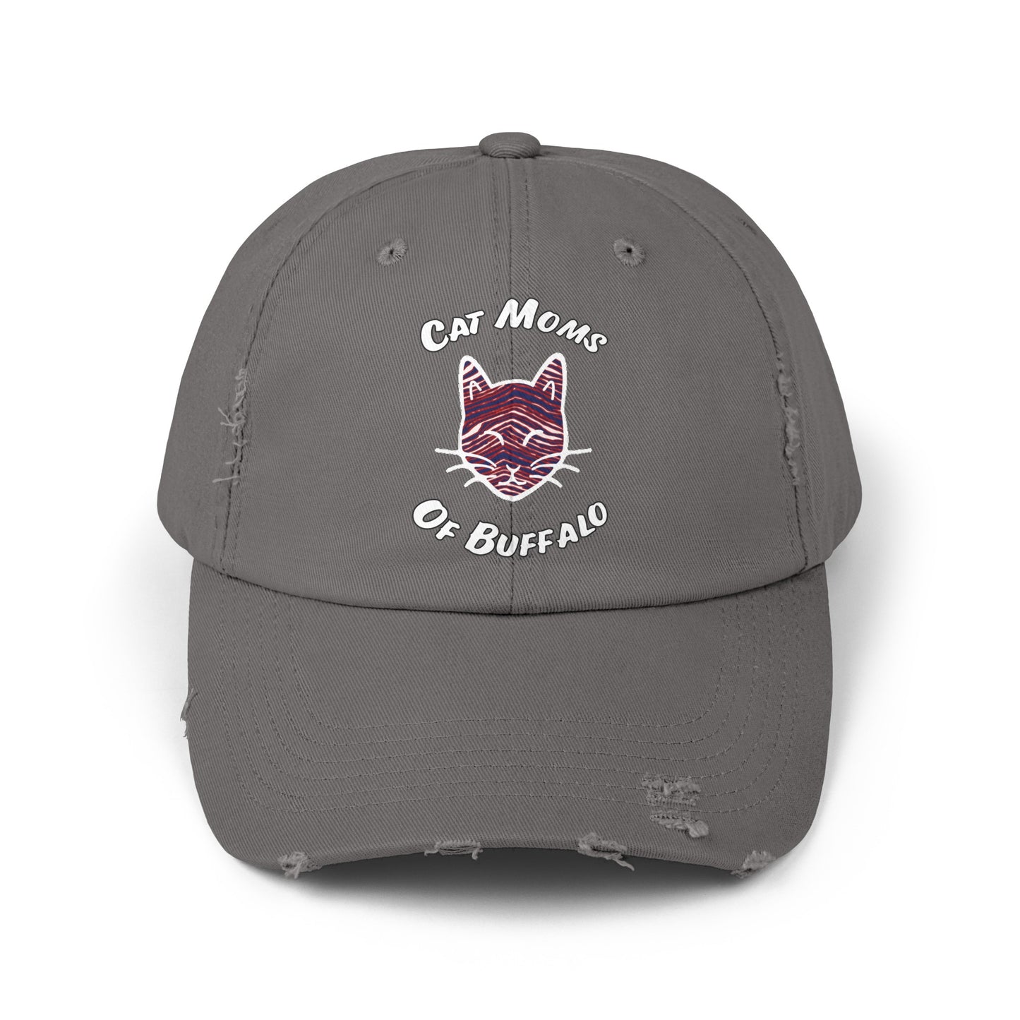 The Cat Mom Distressed Cap