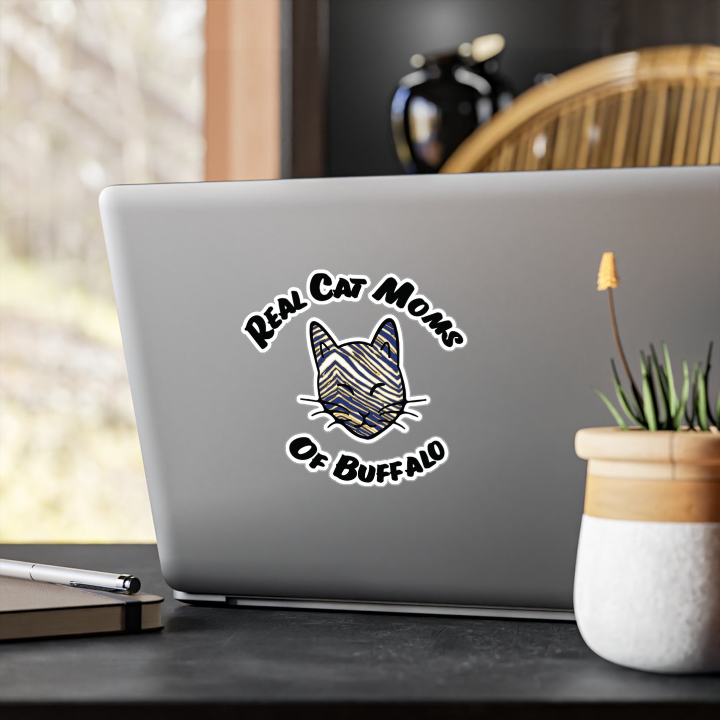 Real Cat Moms of Buffalo Vinyl Decal