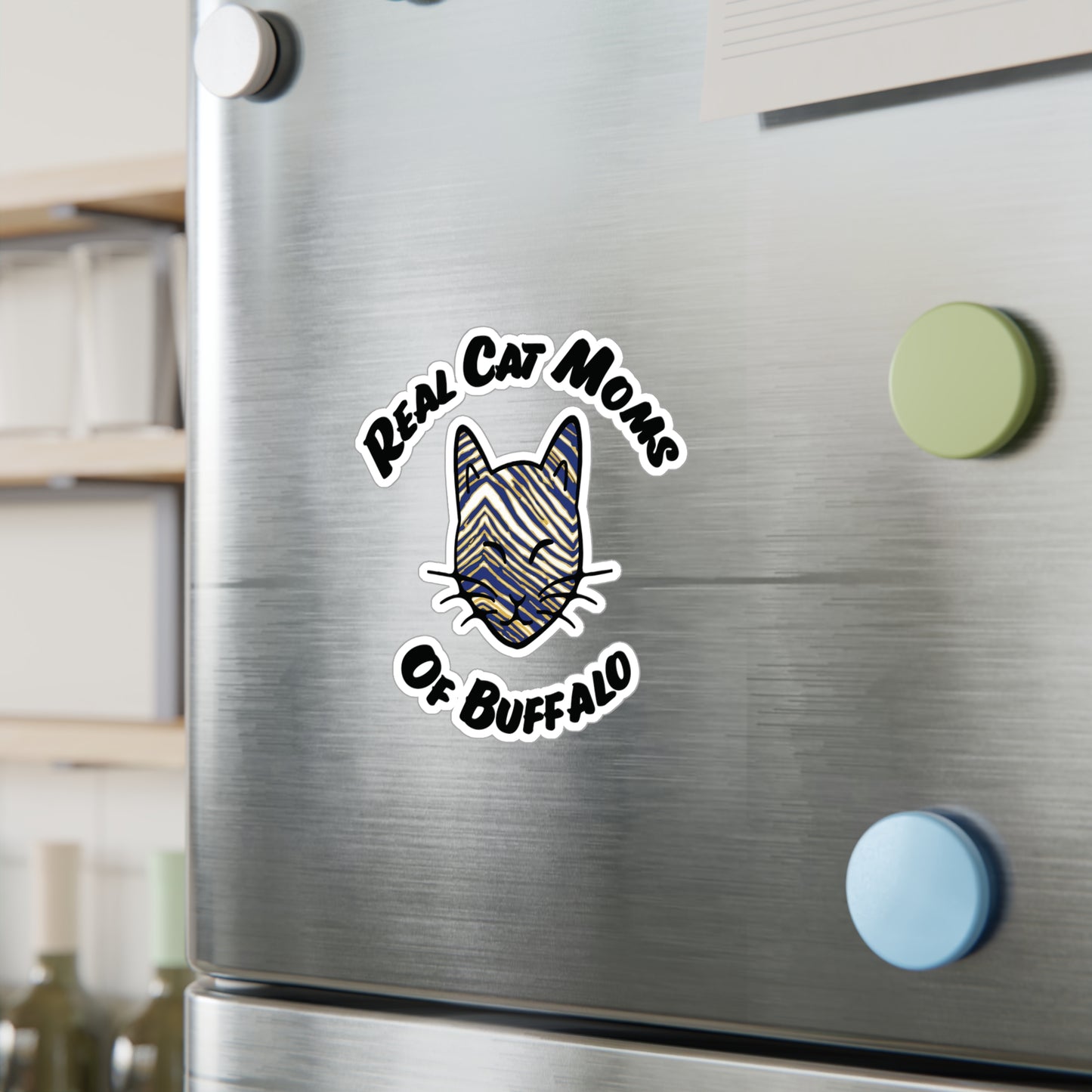 Real Cat Moms of Buffalo Vinyl Decal