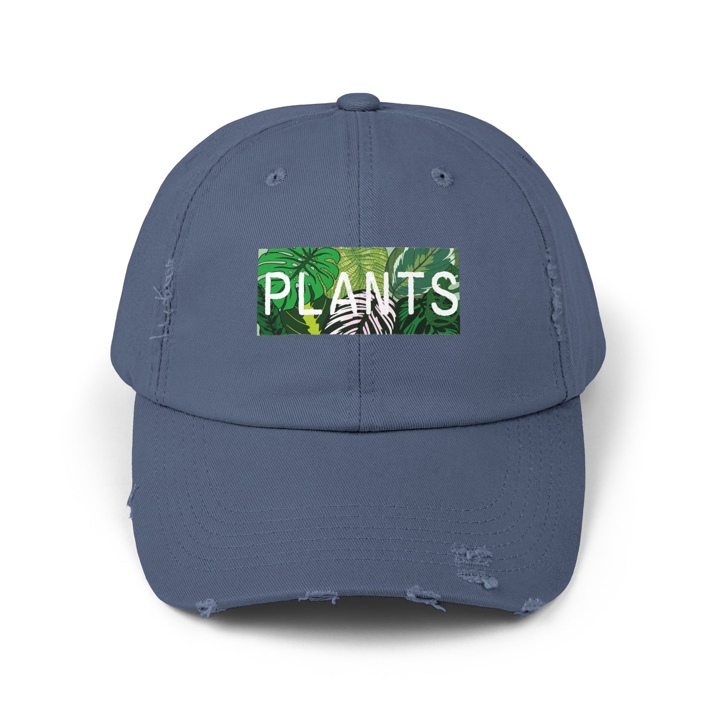 “Plants” Distressed Cap