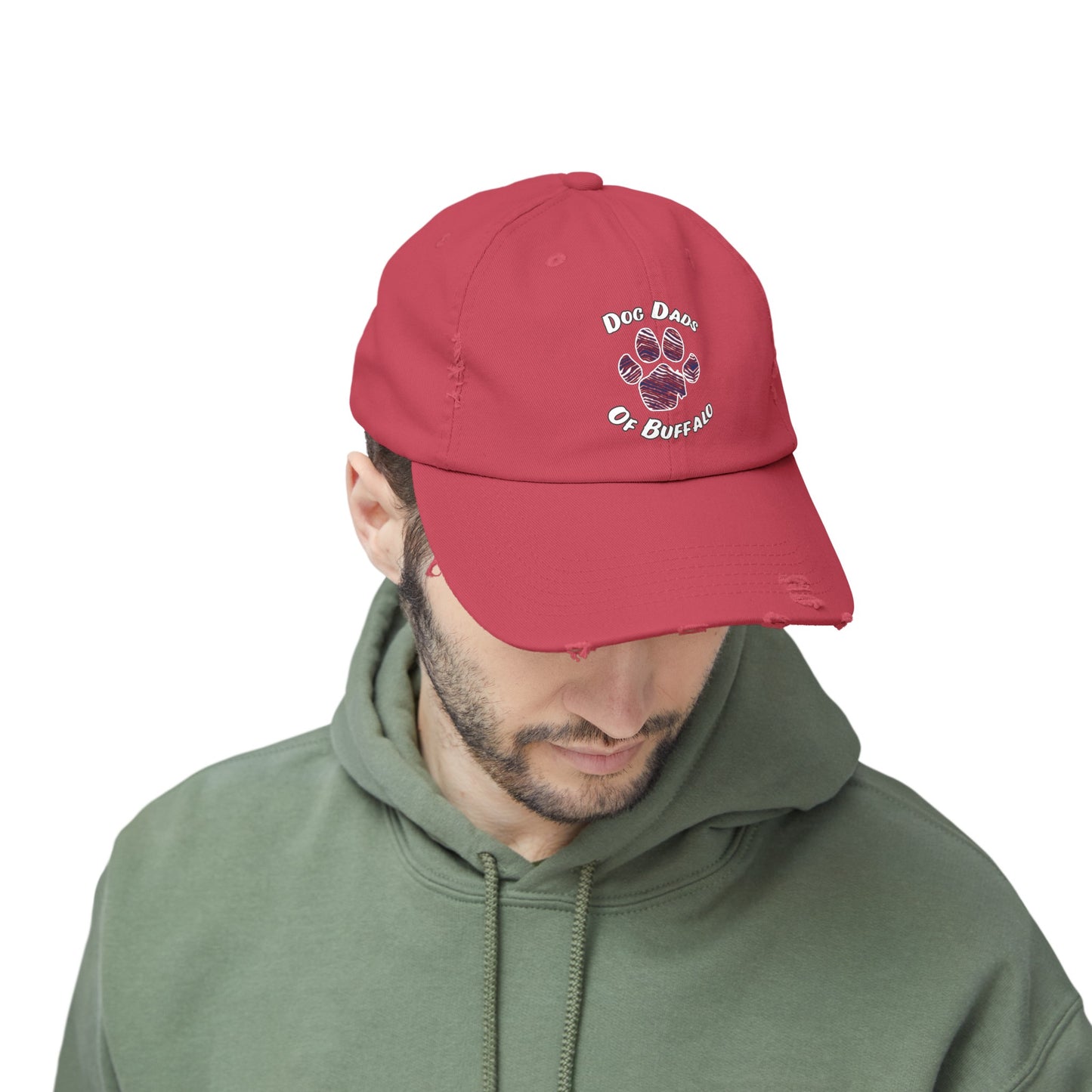 The Pawffalo Dog Dad Distressed Cap