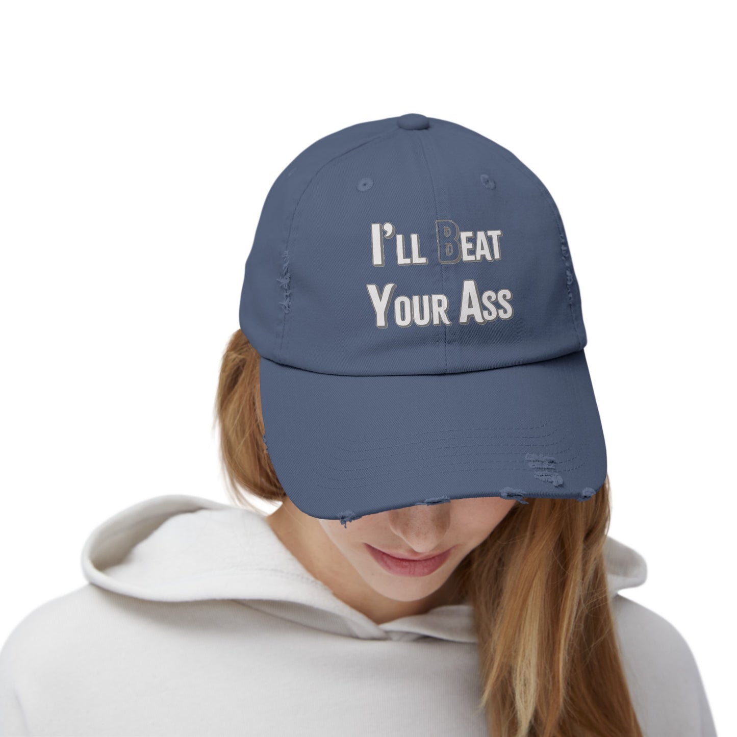 (b)Eat Your Ass Distressed Cap