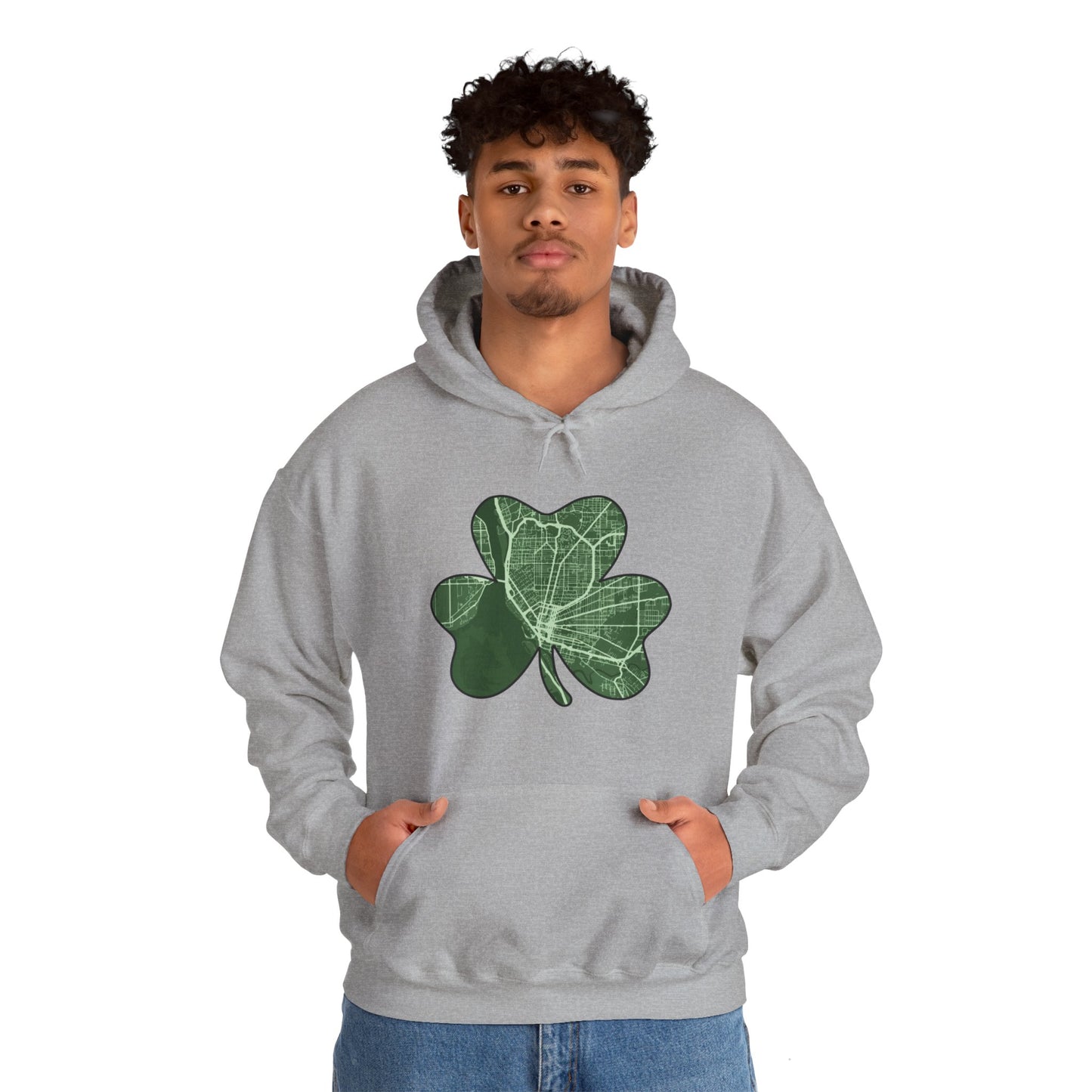 Map of Buffalo St. Patrick’s Day Hoodie