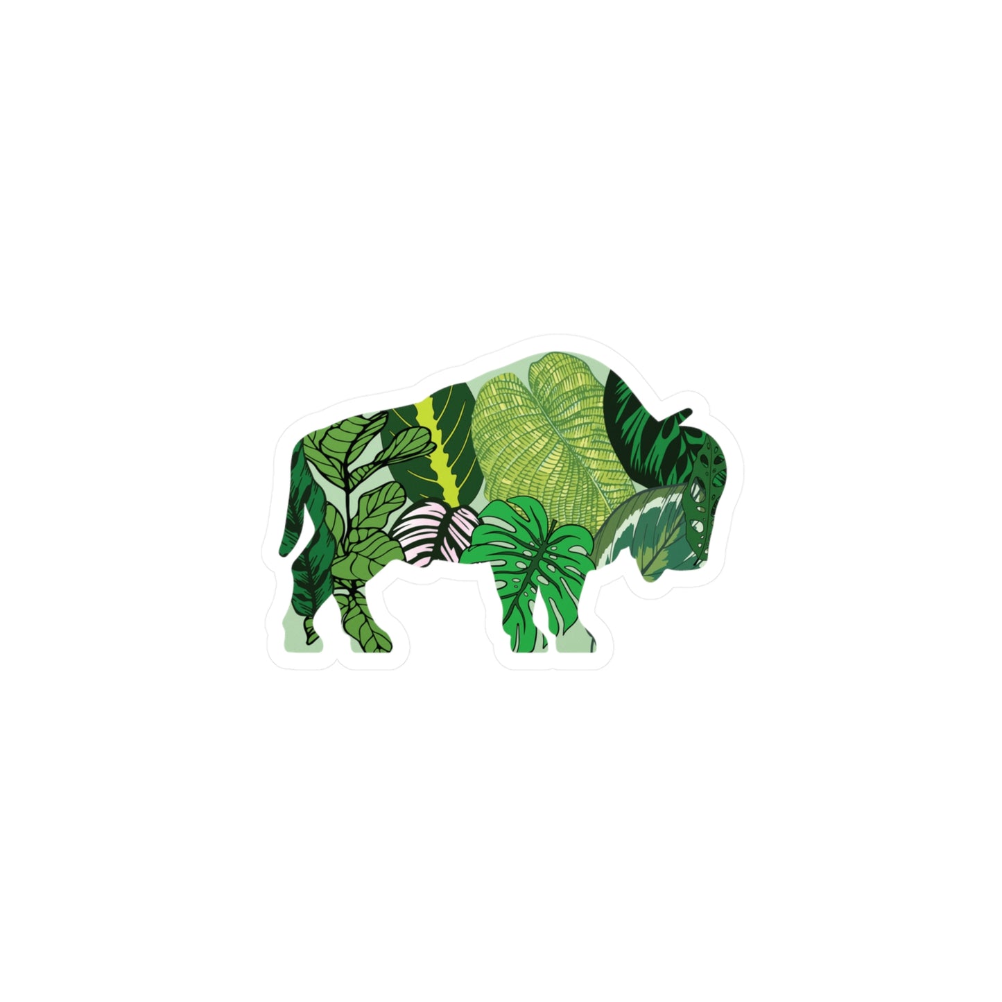 Buffalo Plant Lover Vinyl Decal