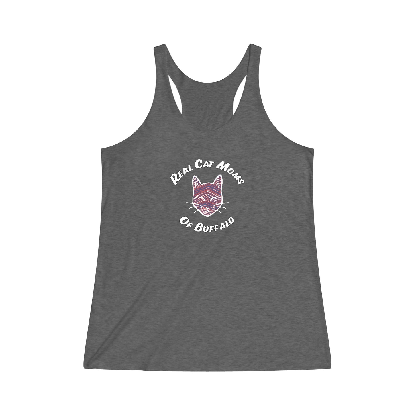 Real Cat Moms of Buffalo Women's Tri-Blend Racerback Tank