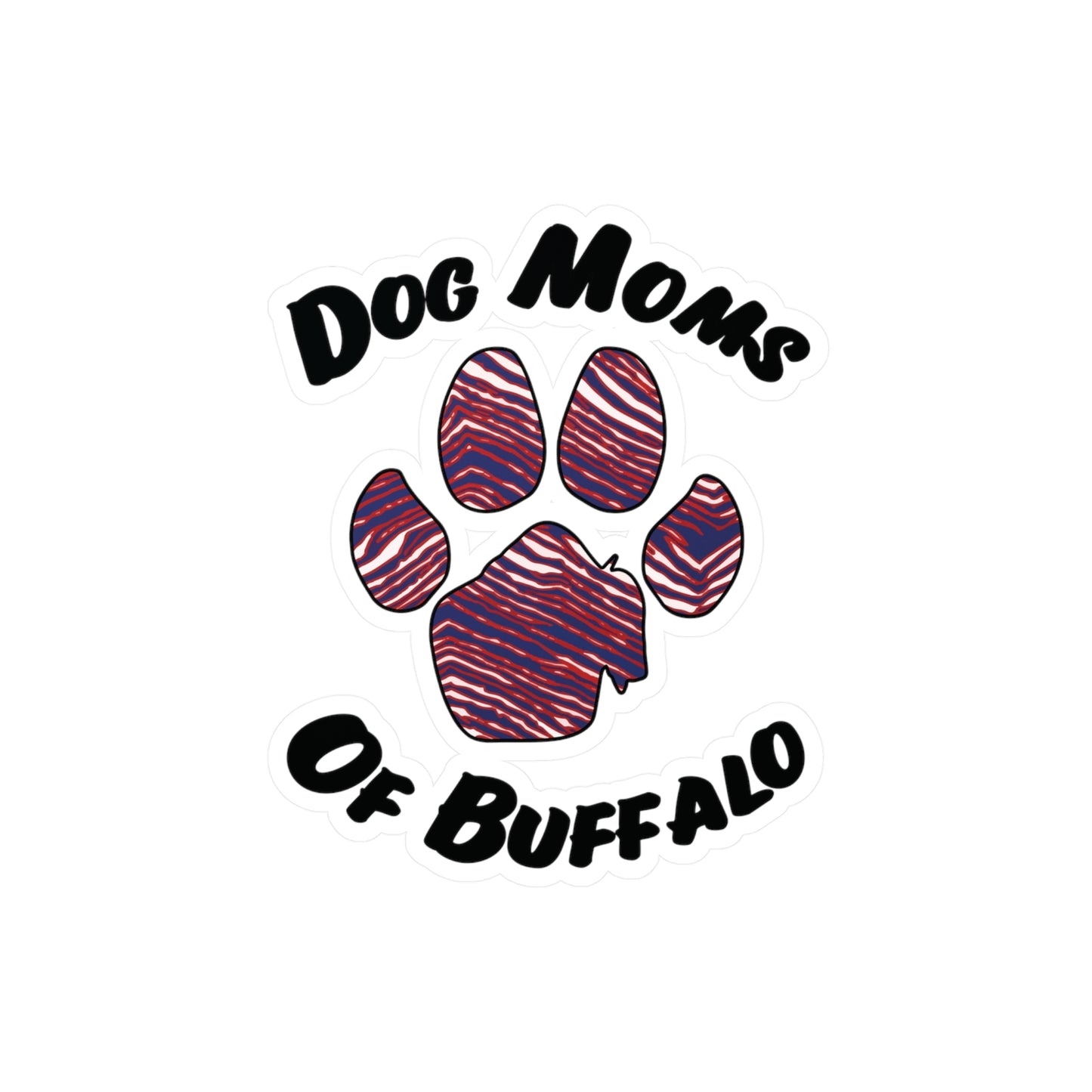 The Pawffalo Dog Mom Vinyl Decal