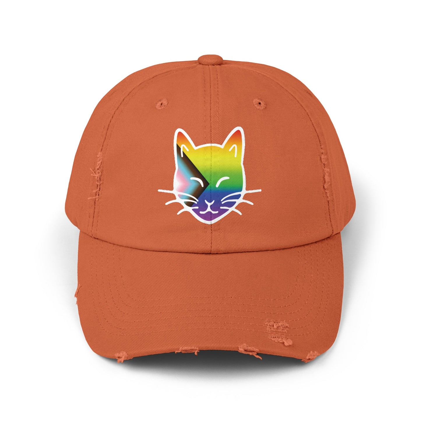 The Cat Fam Pride Distressed Cap