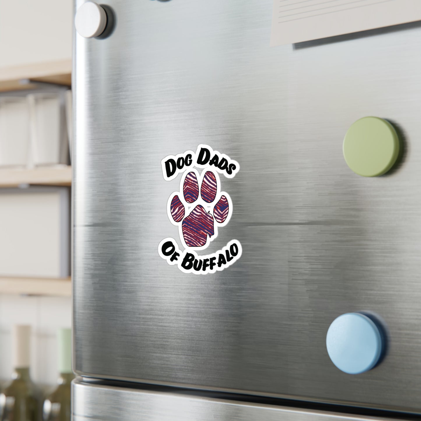 The Pawffalo Dog Dad Vinyl Decal