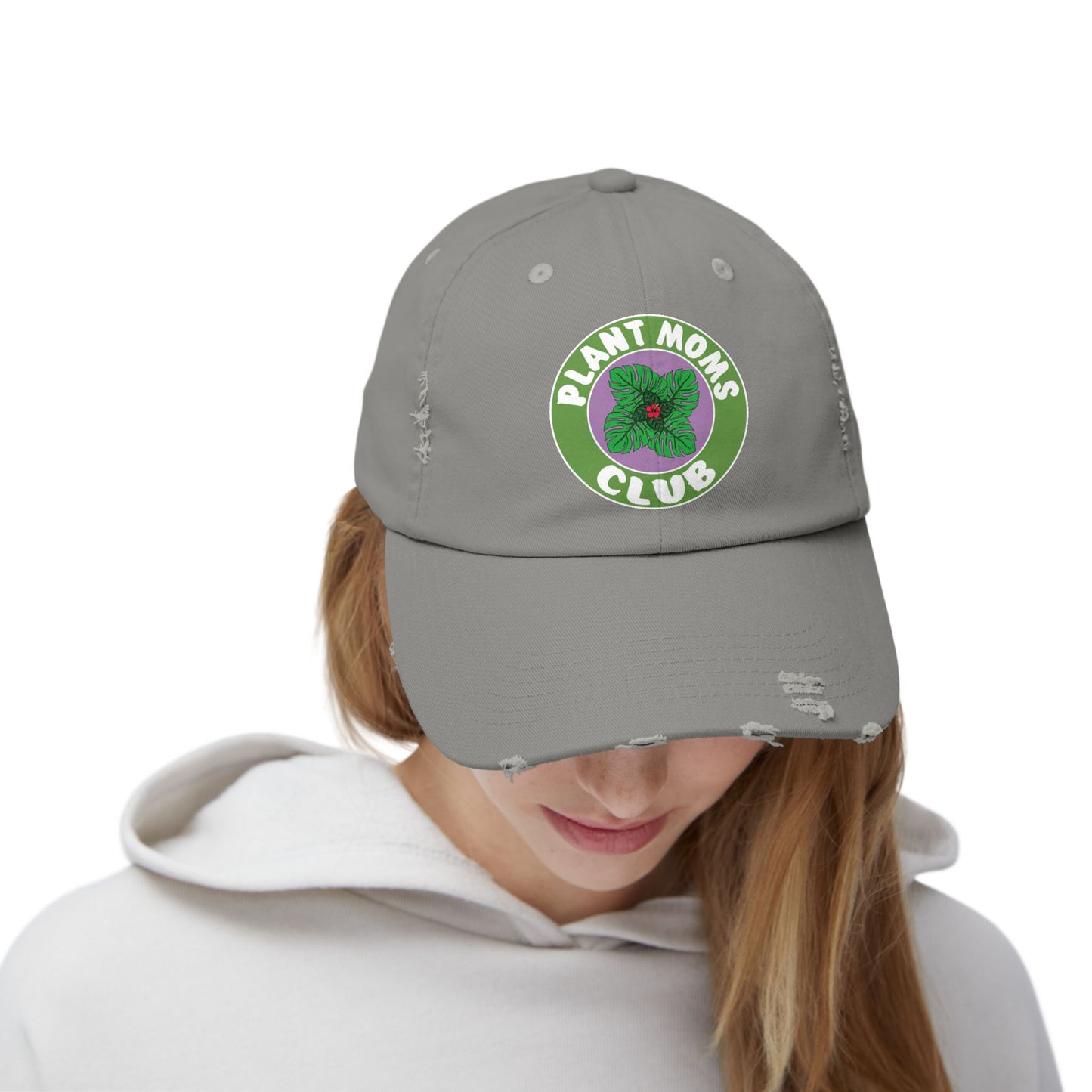 Plant Moms Club Distressed Cap