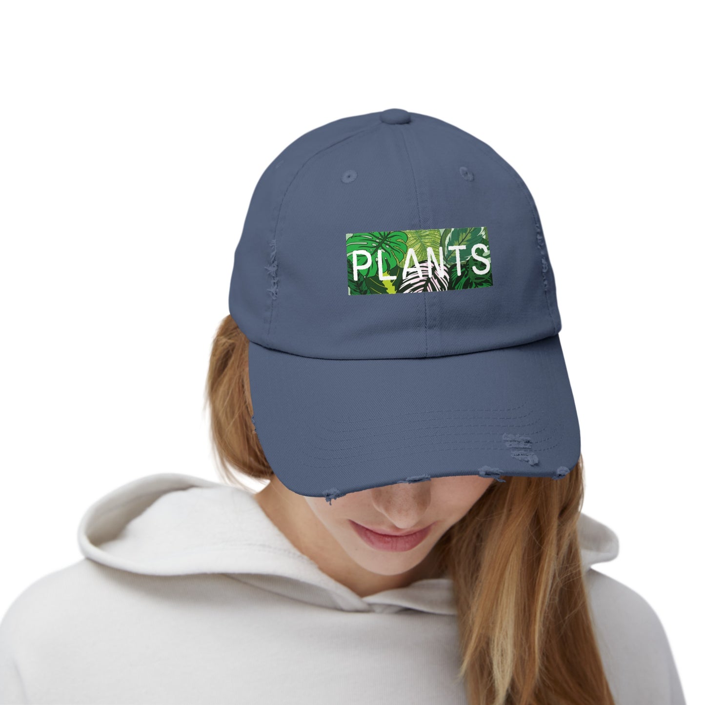 “Plants” Distressed Cap