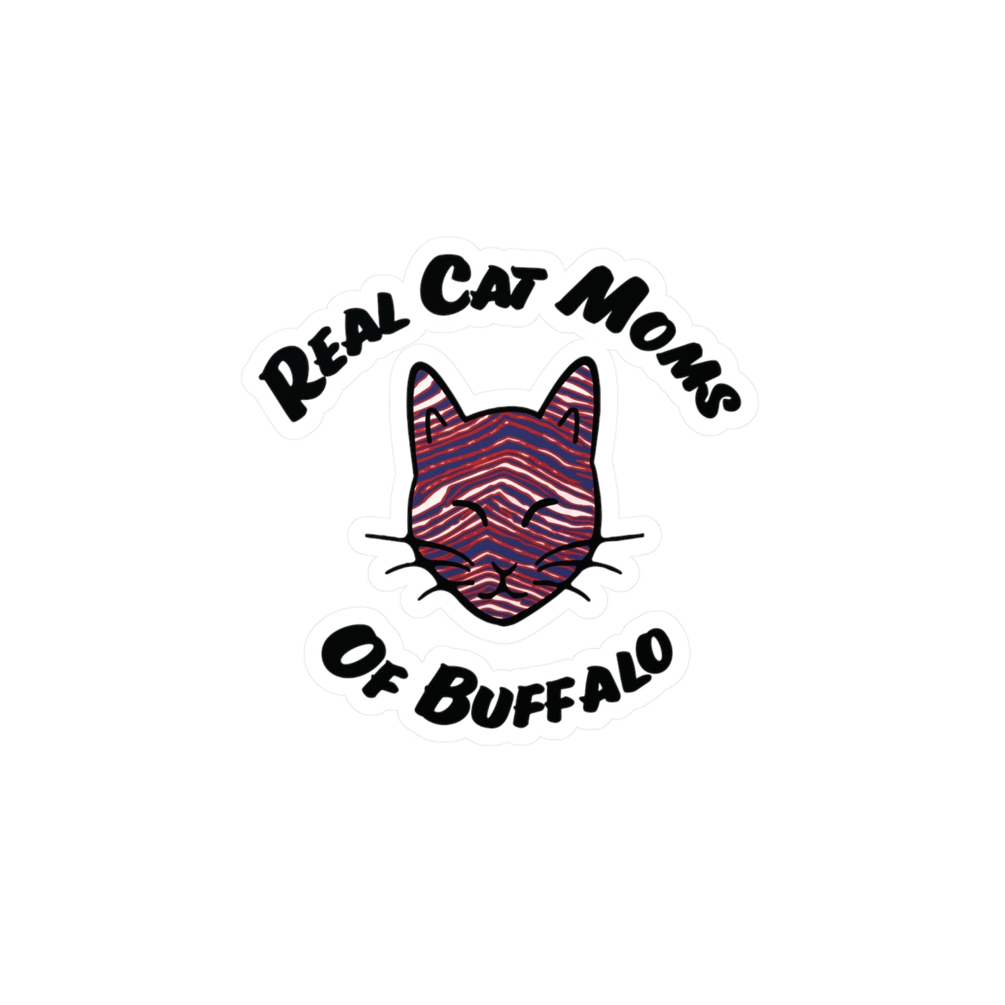 Real Cat Moms of Buffalo Vinyl Decal