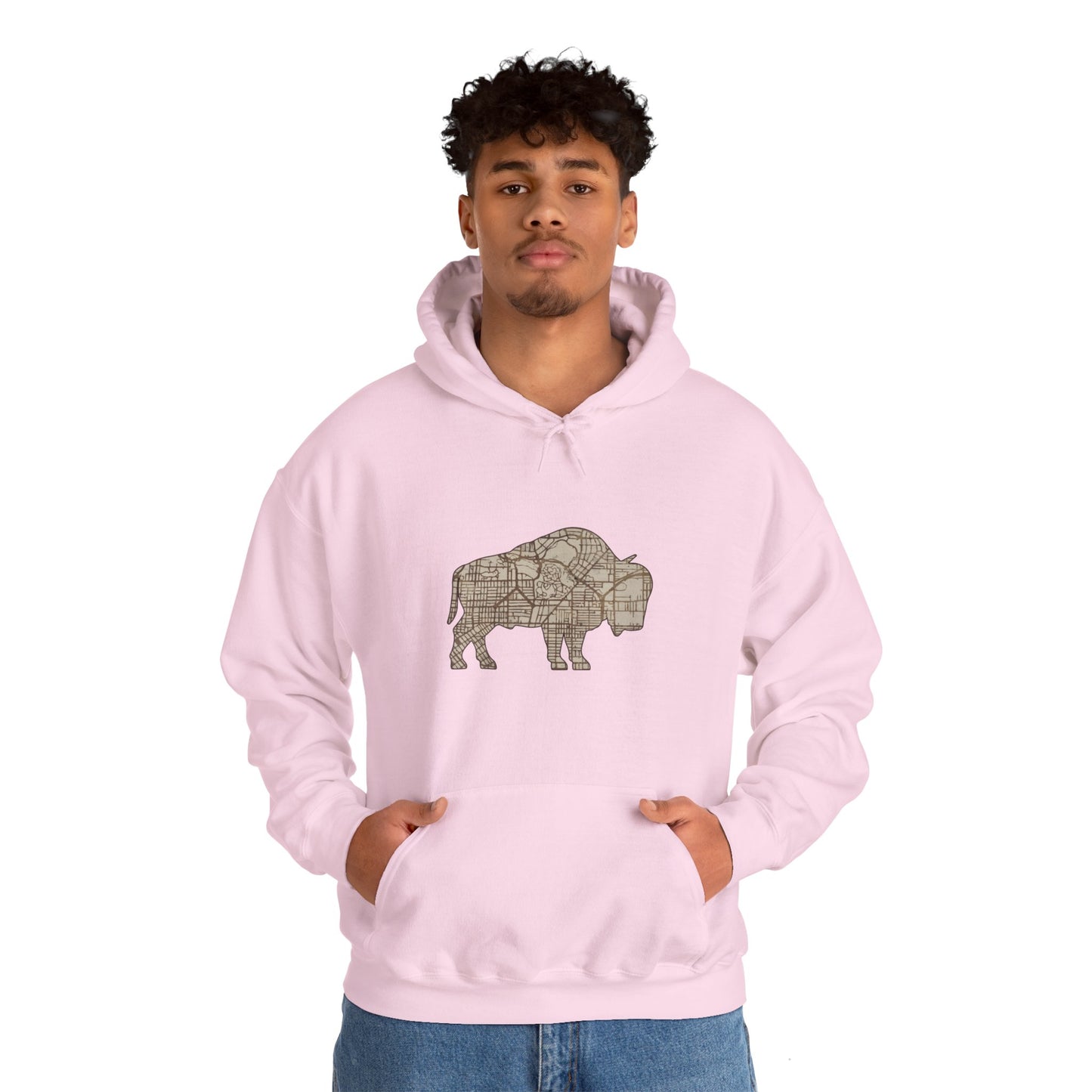 Map of Buffalo Hoodie