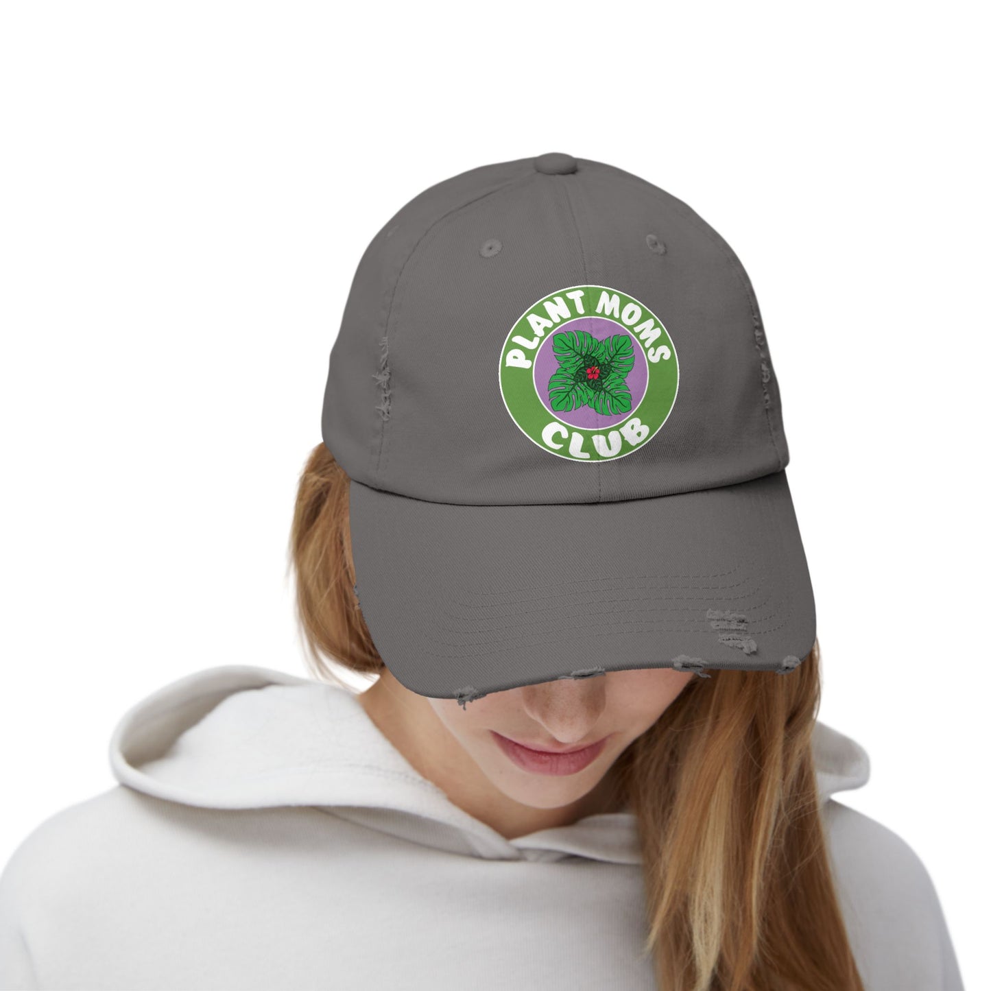 Plant Moms Club Distressed Cap