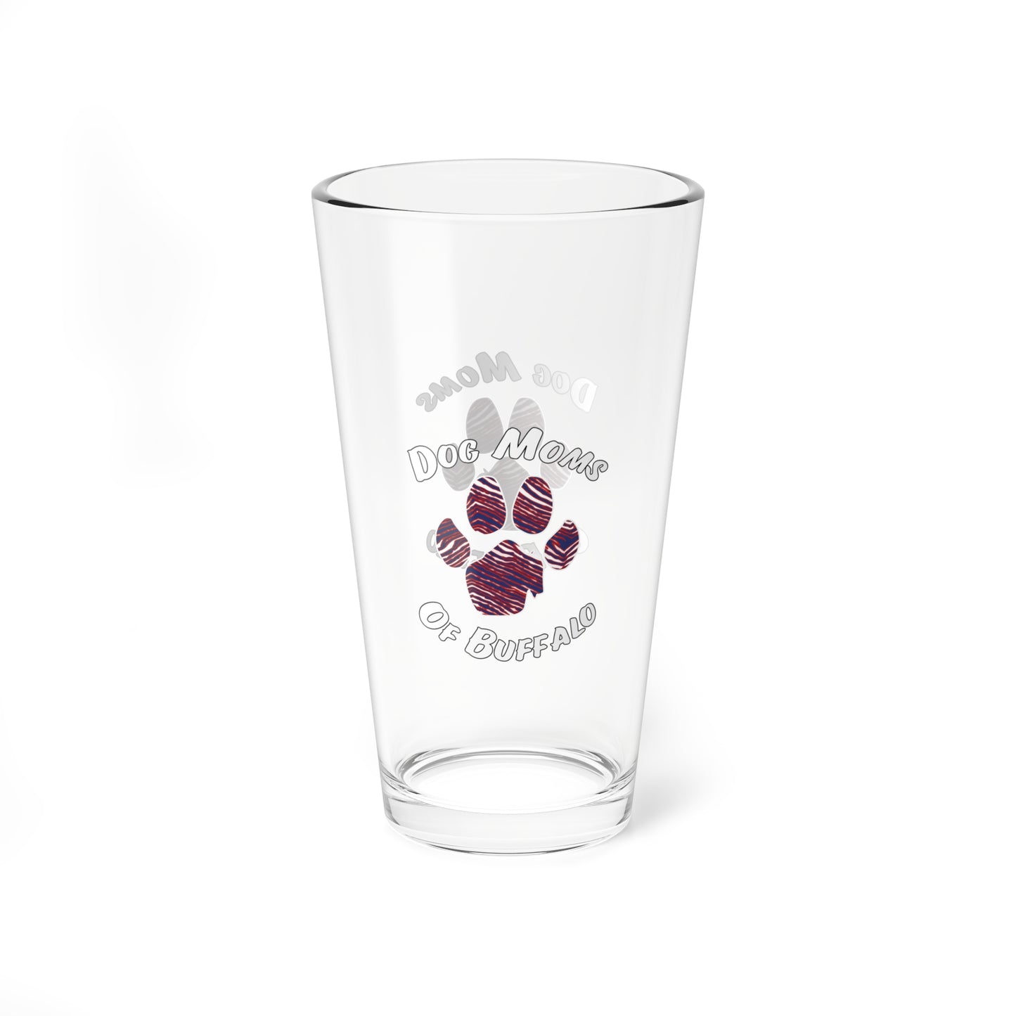 The Pawffalo Dog Mom Glass