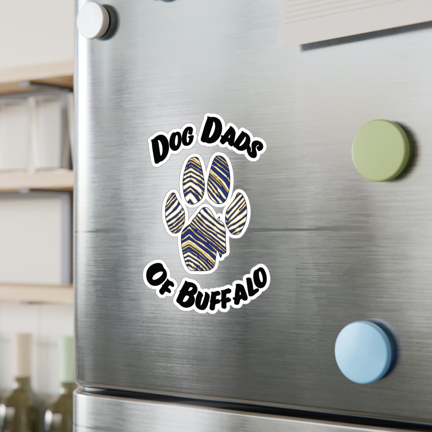 The Pawffalo Dog Dad Vinyl Decal