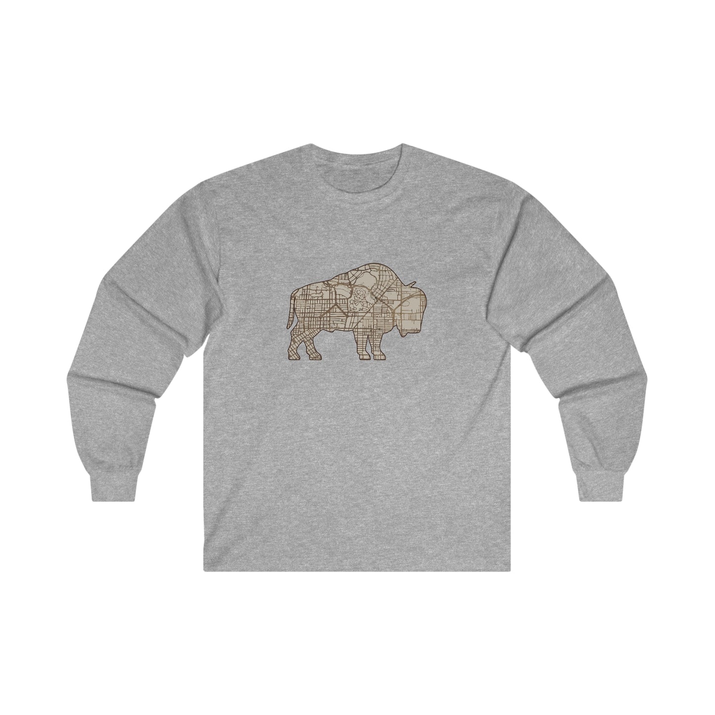 Map of Buffalo Long Sleeve