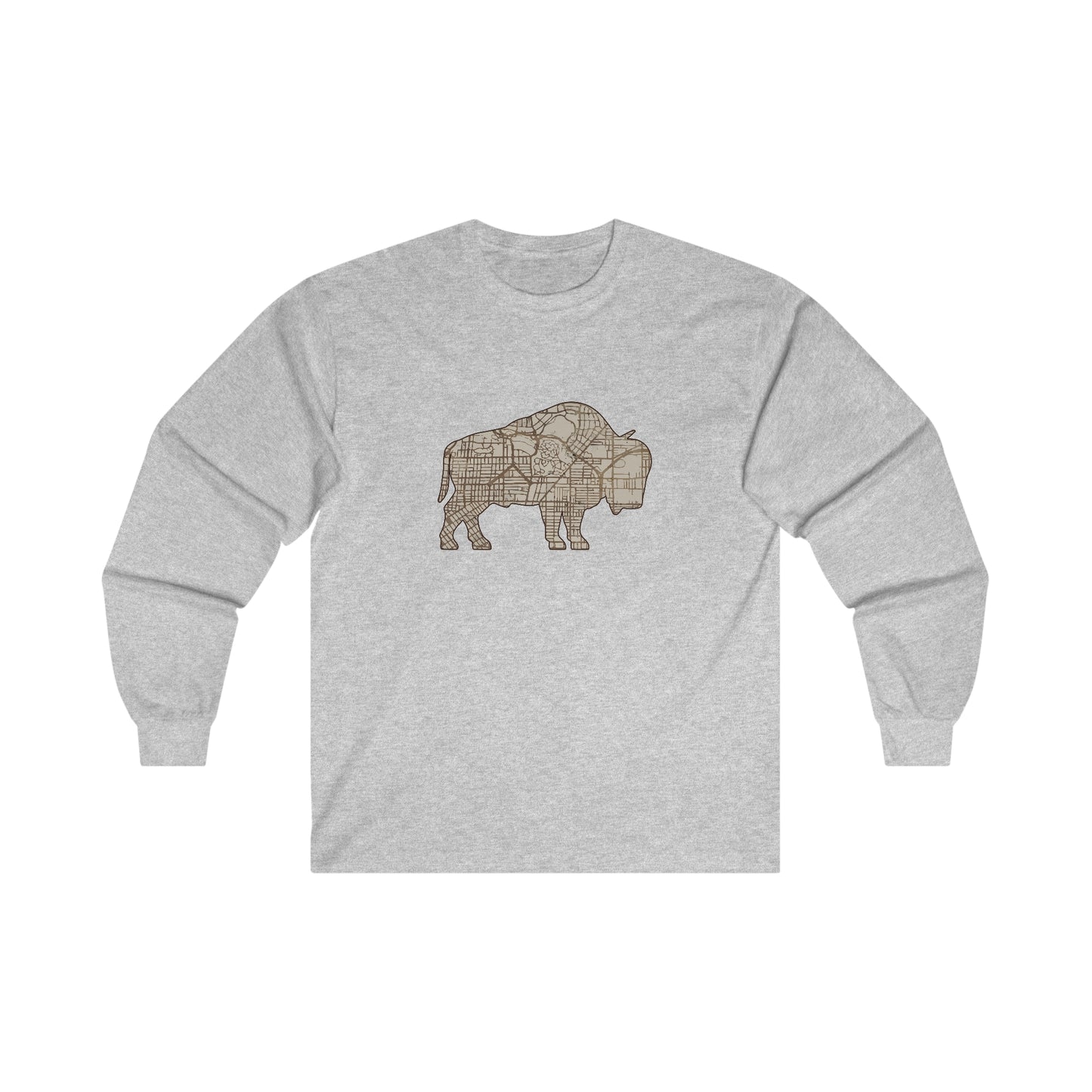 Map of Buffalo Long Sleeve