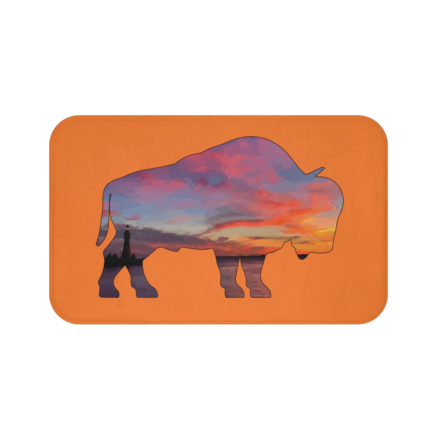 Buffalo Waterfront Sunset Bath Mat