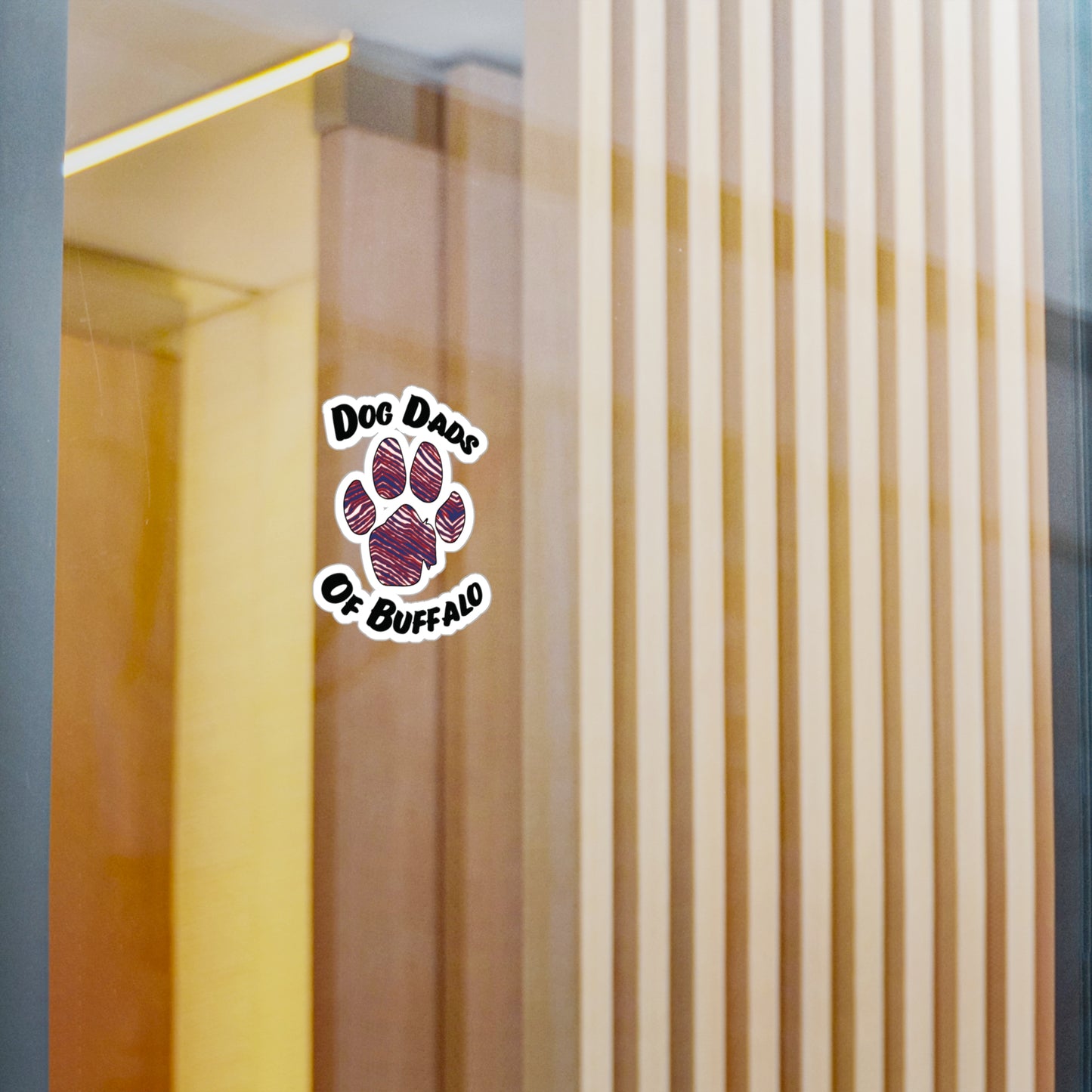 The Pawffalo Dog Dad Vinyl Decal