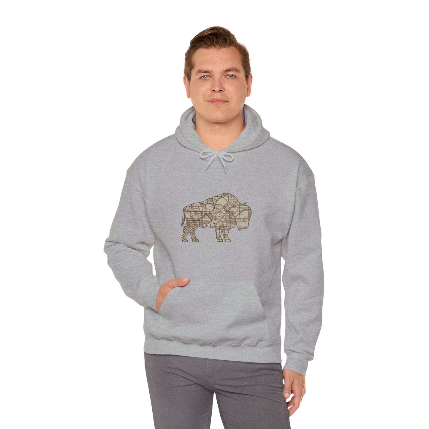 Map of Buffalo Hoodie