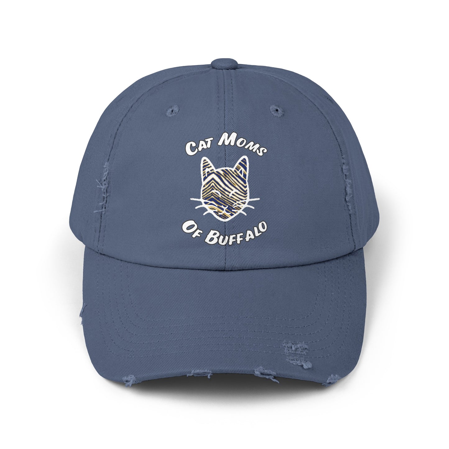 The Cat Mom Distressed Cap