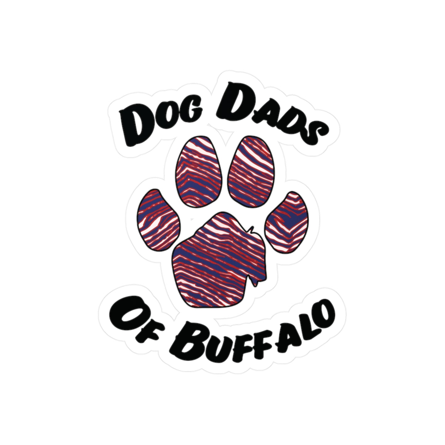 The Pawffalo Dog Dad Vinyl Decal