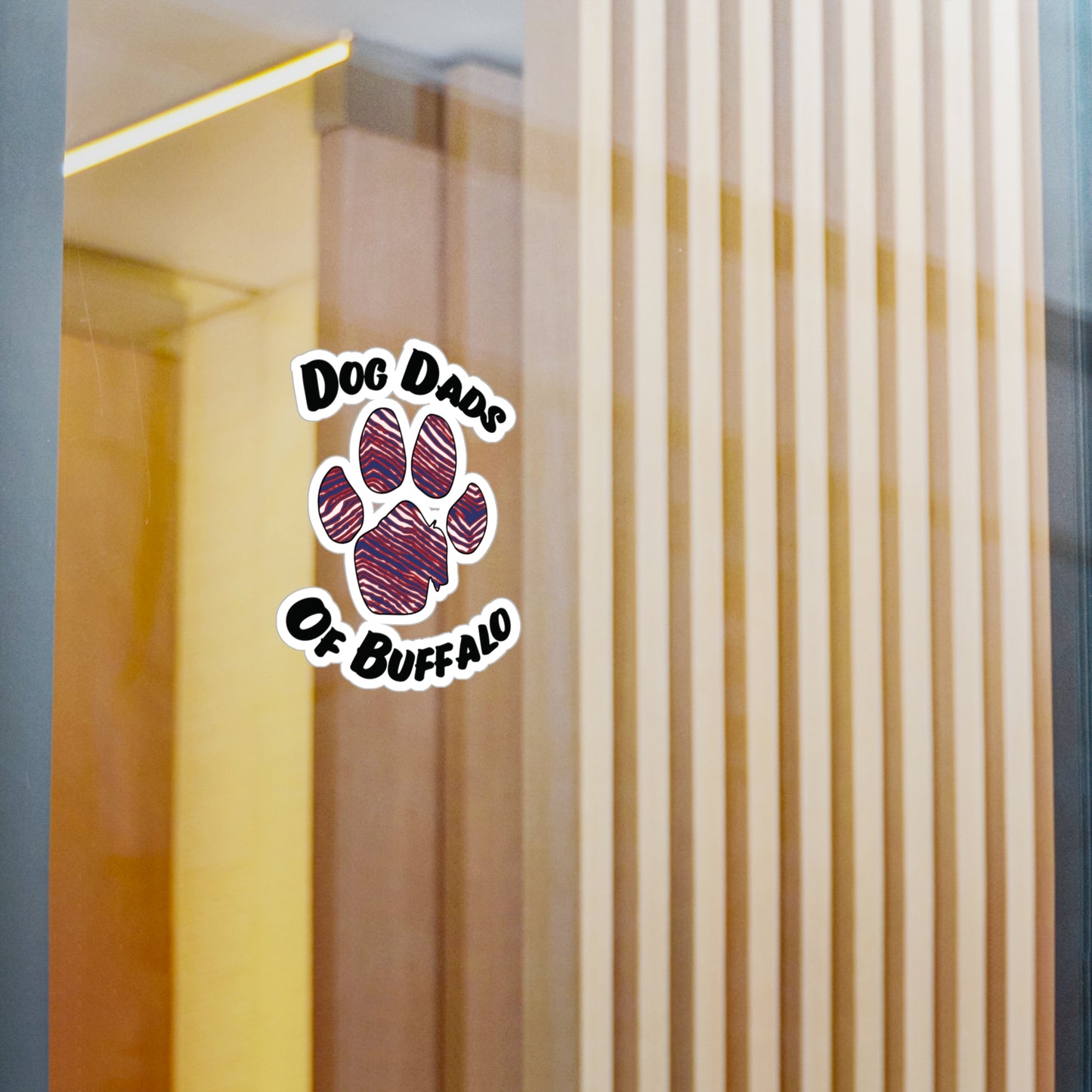 The Pawffalo Dog Dad Vinyl Decal