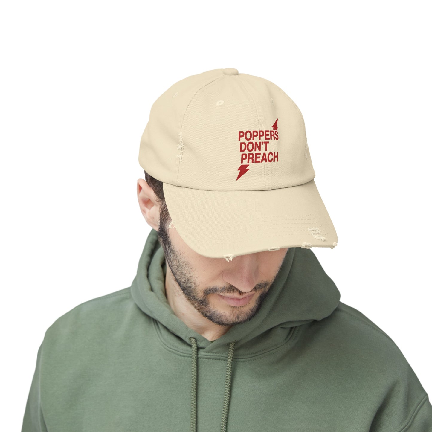 Poppers Don’t Preach Distressed Cap