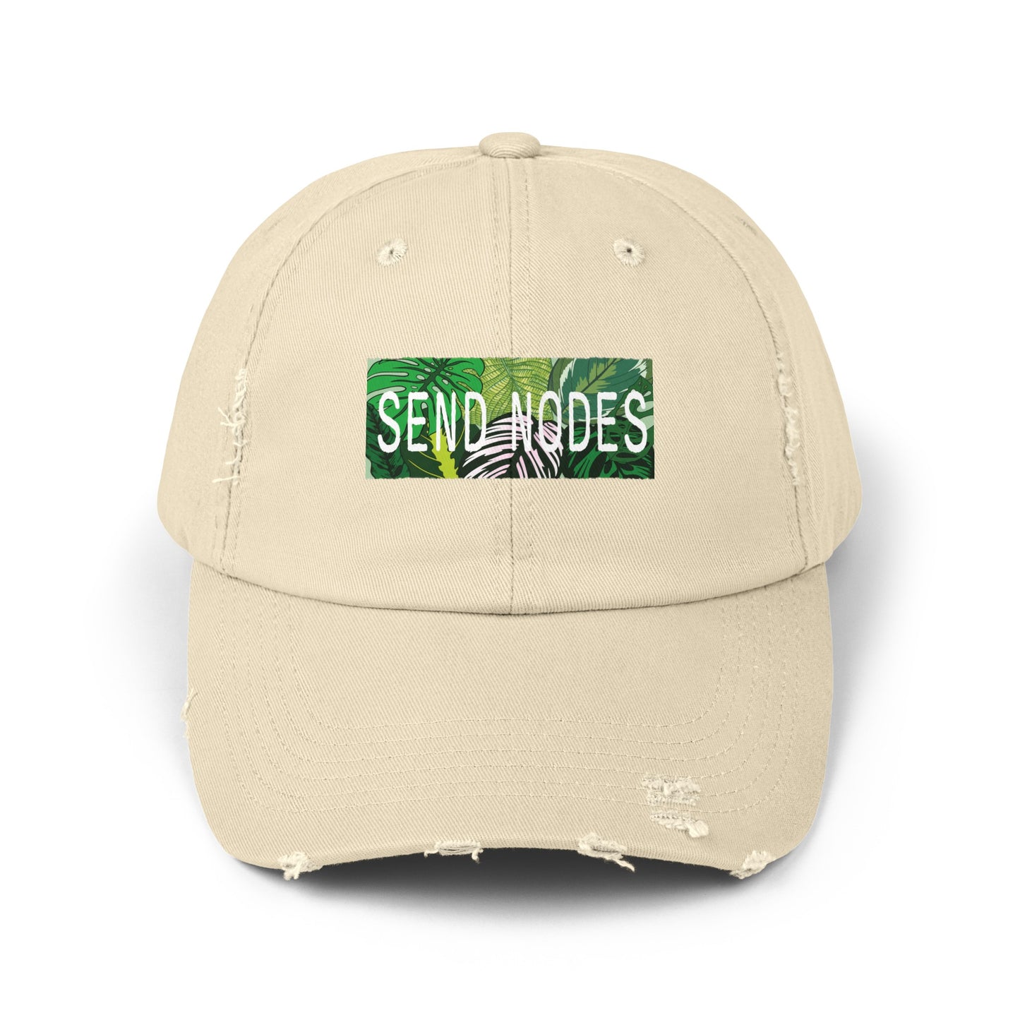 “Send Nodes” Distressed Cap