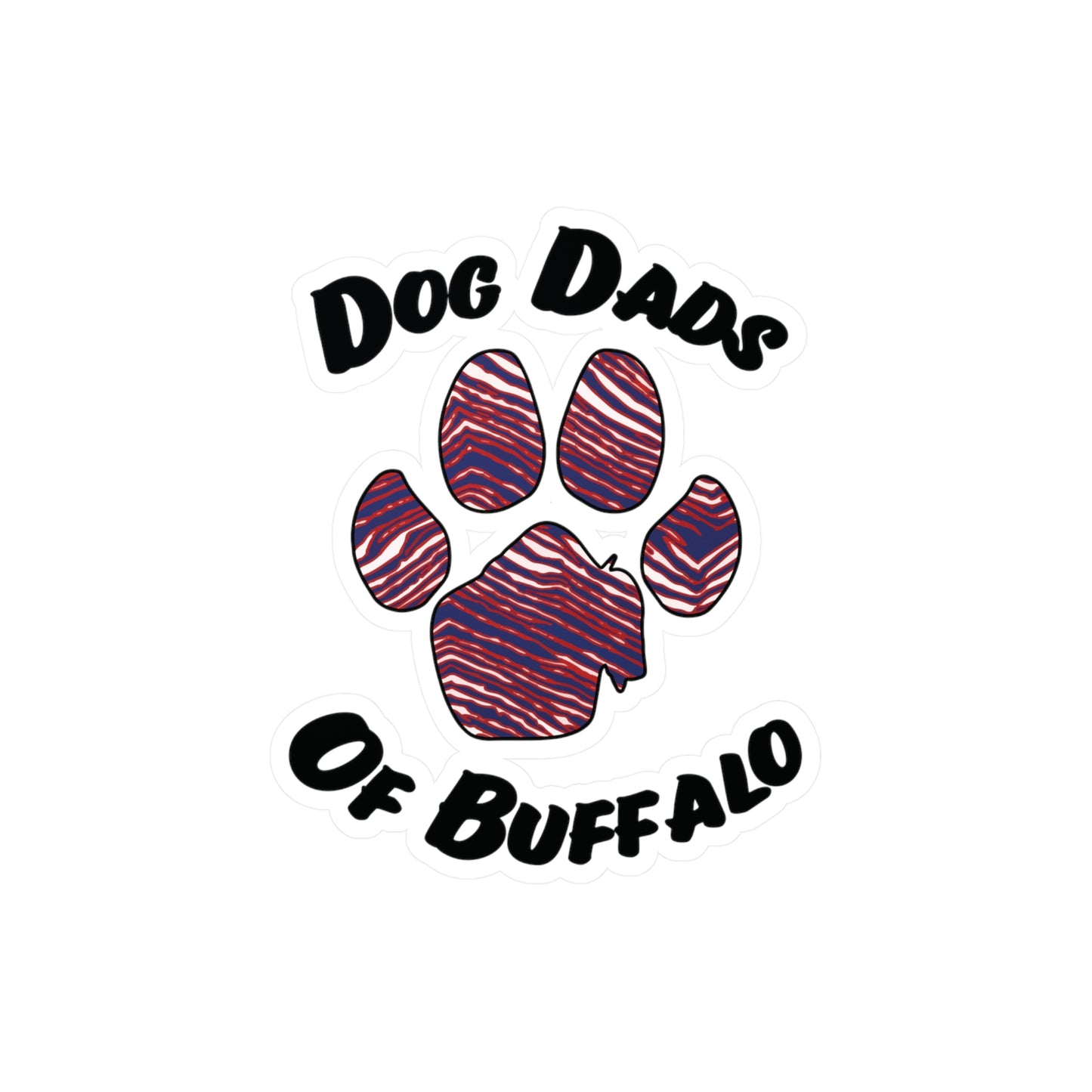 The Pawffalo Dog Dad Vinyl Decal