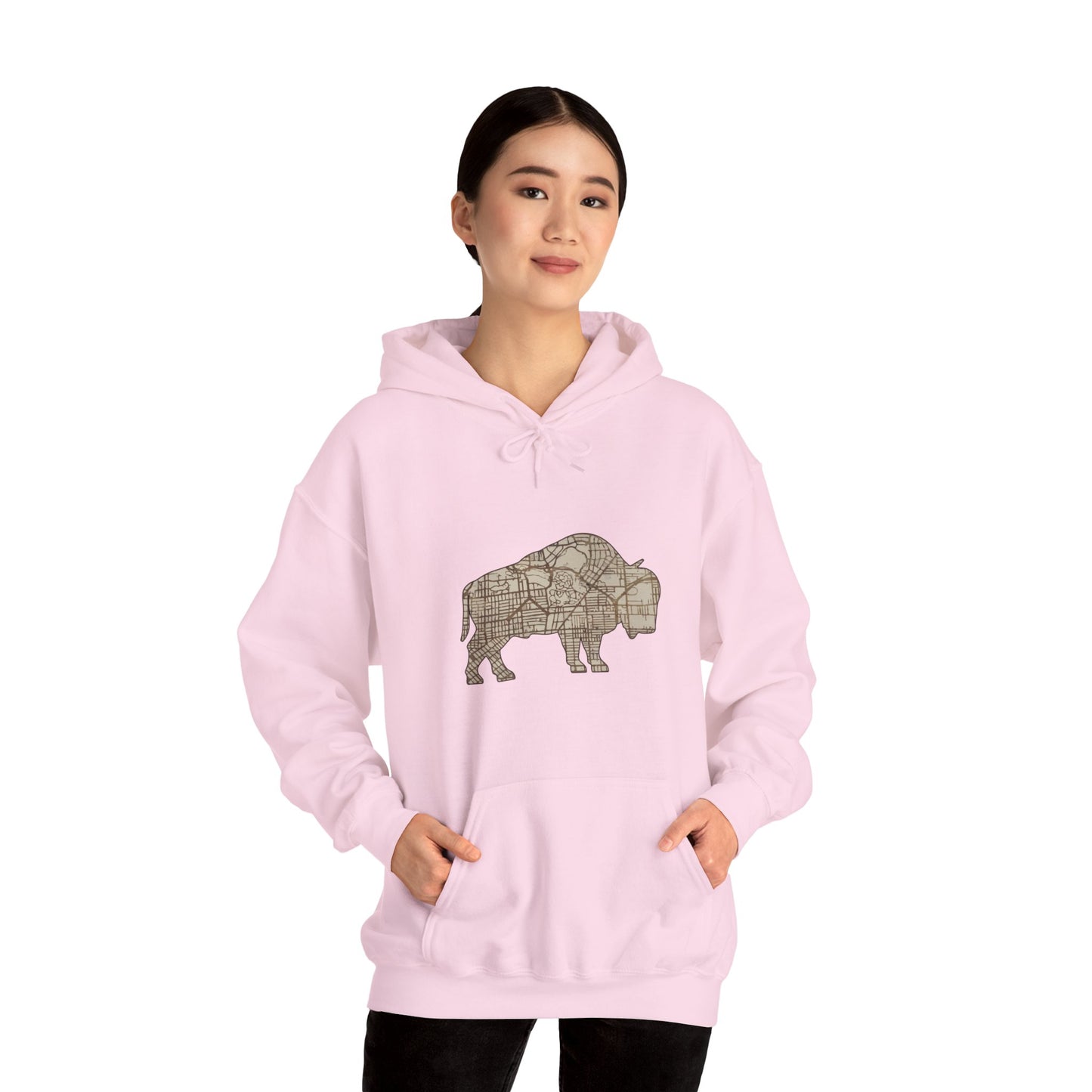 Map of Buffalo Hoodie