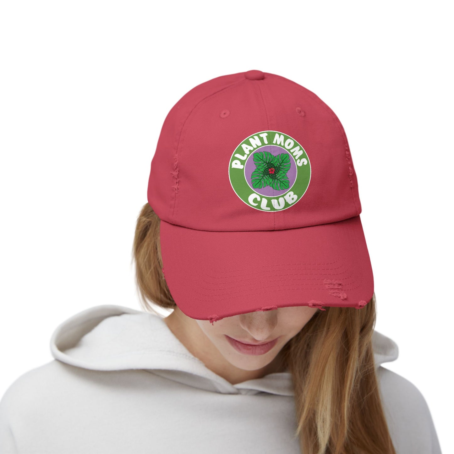 Plant Moms Club Distressed Cap