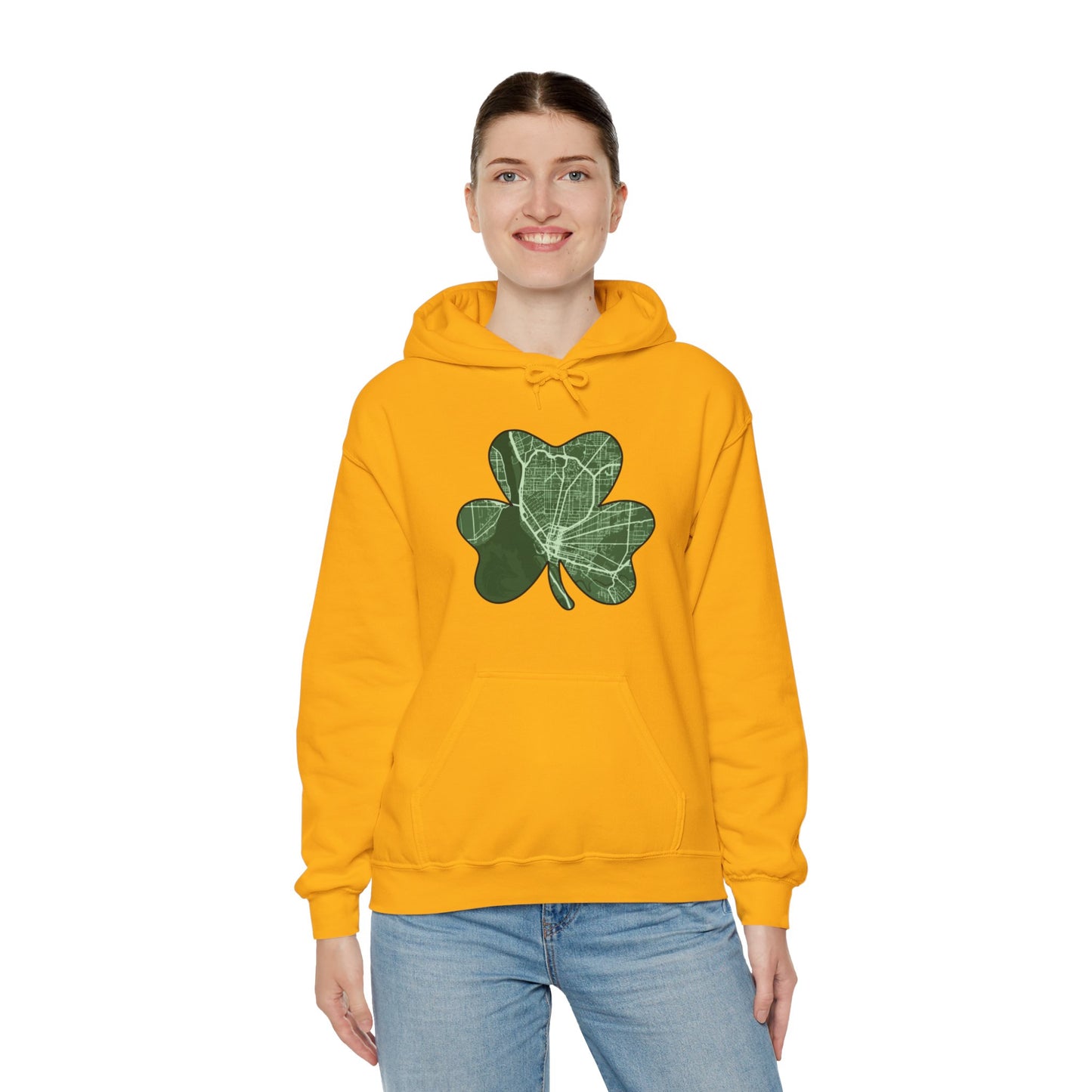 Map of Buffalo St. Patrick’s Day Hoodie