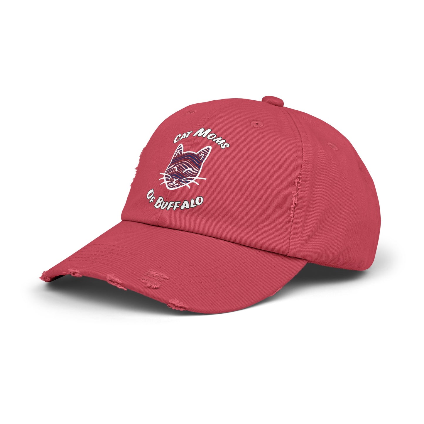 The Cat Mom Distressed Cap