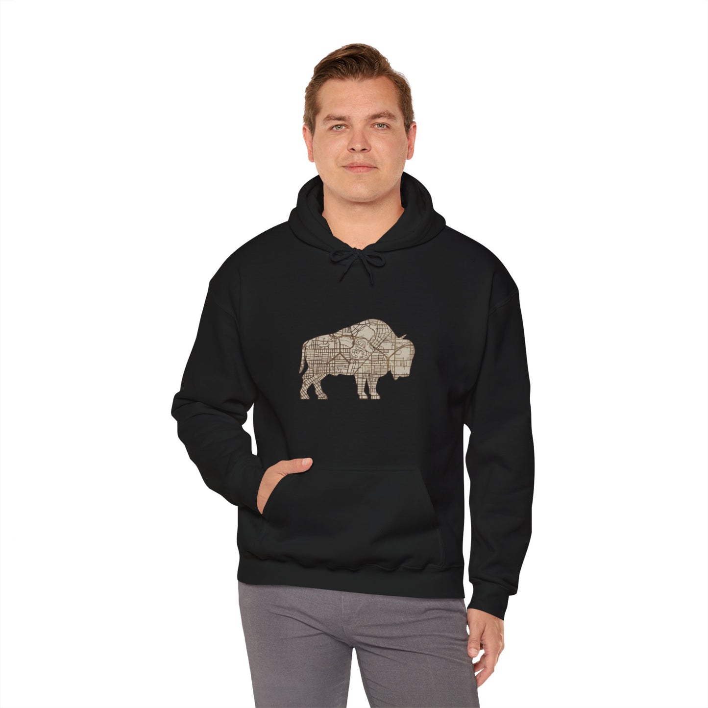 Map of Buffalo Hoodie