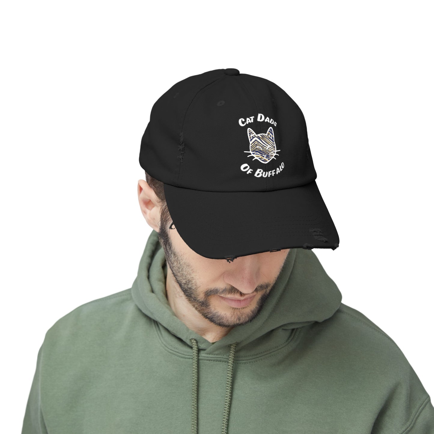 The Cat Dad Distressed Cap