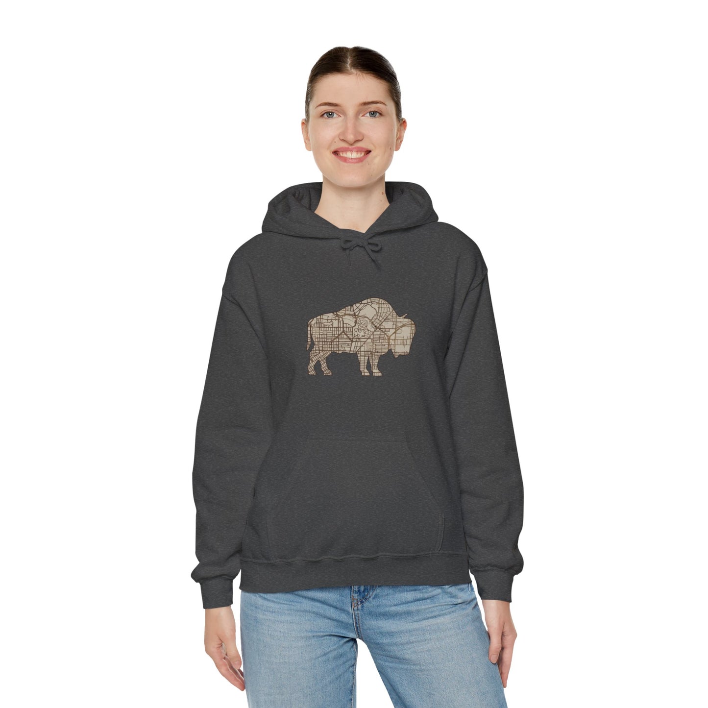 Map of Buffalo Hoodie