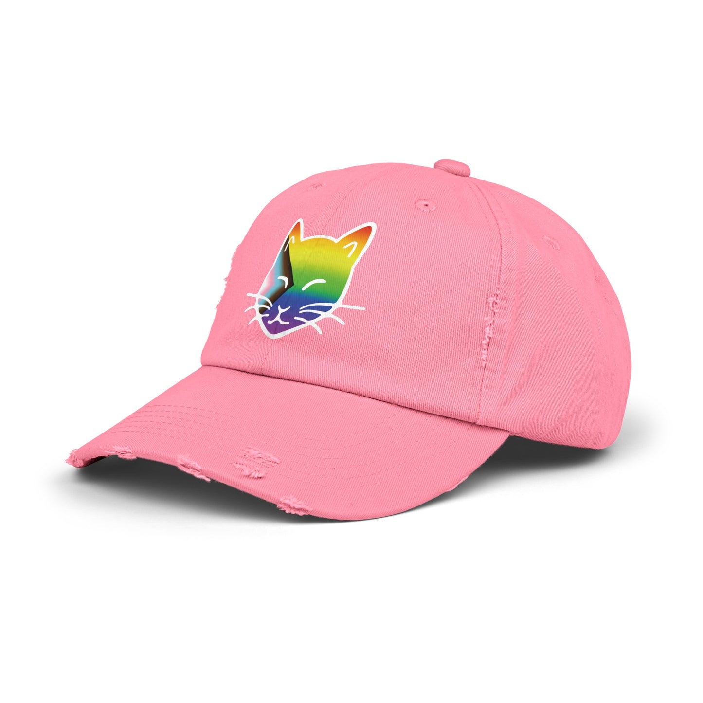 The Cat Fam Pride Distressed Cap