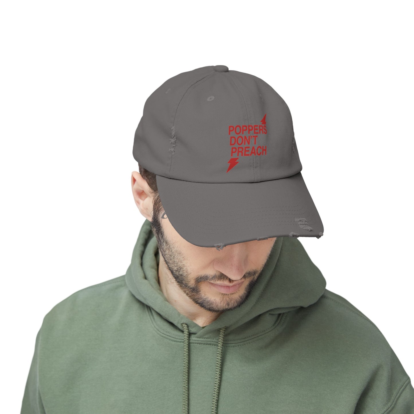 Poppers Don’t Preach Distressed Cap