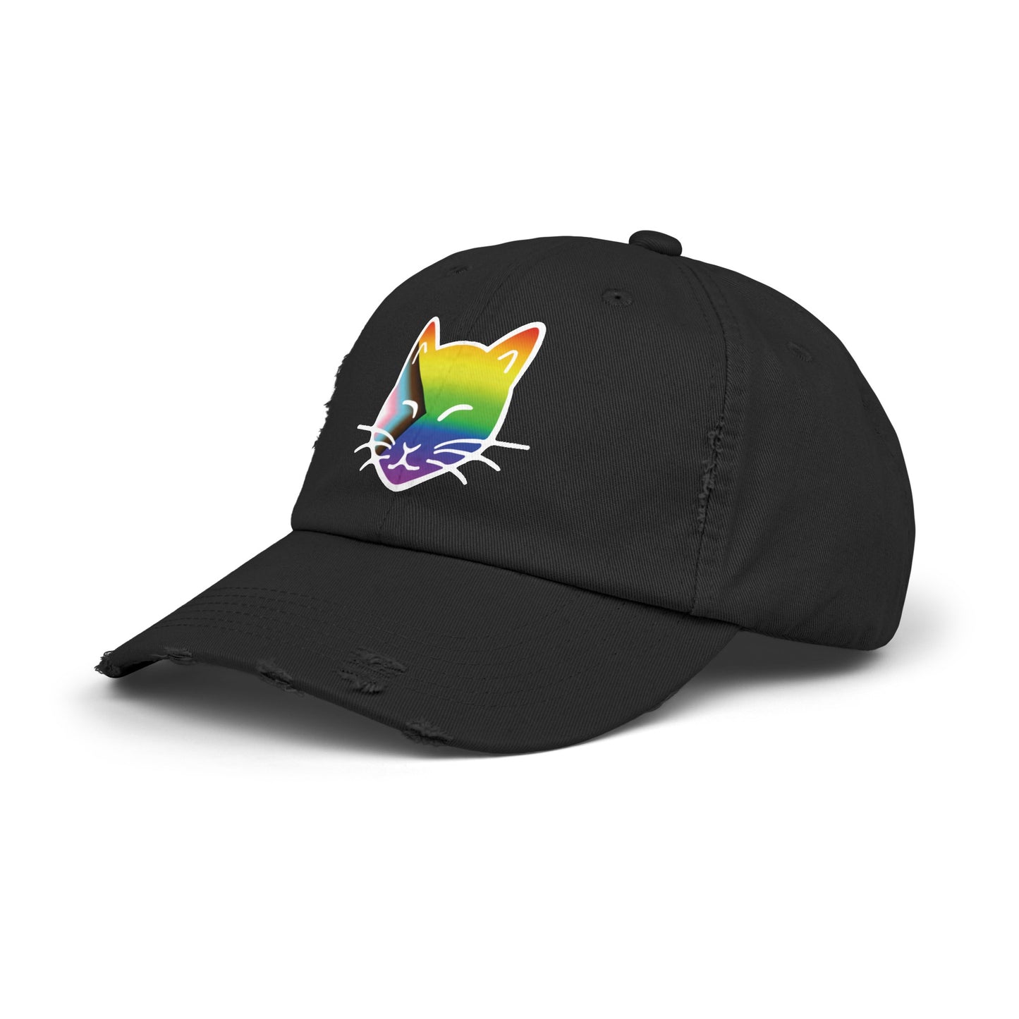 The Cat Fam Pride Distressed Cap