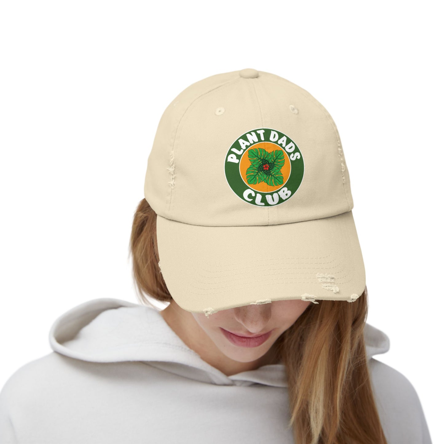 Plant Dads Club Distressed Cap