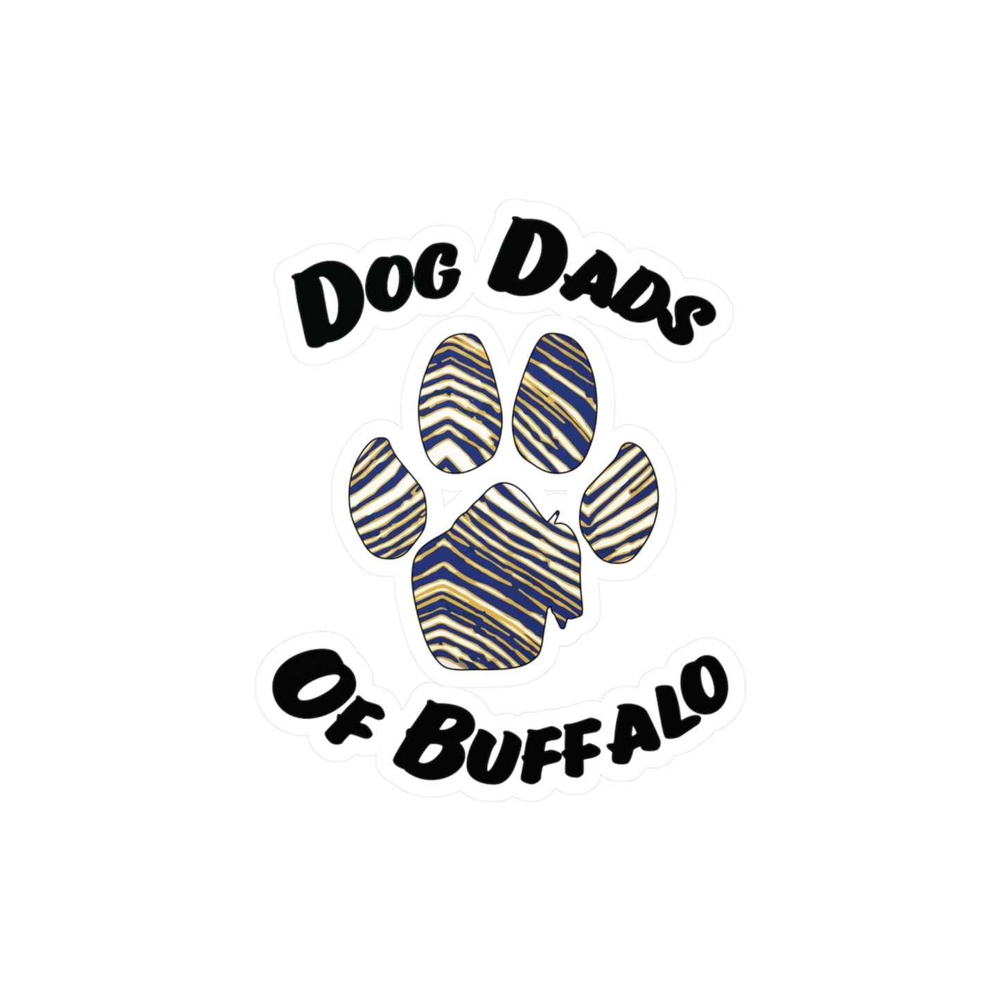 The Pawffalo Dog Dad Vinyl Decal