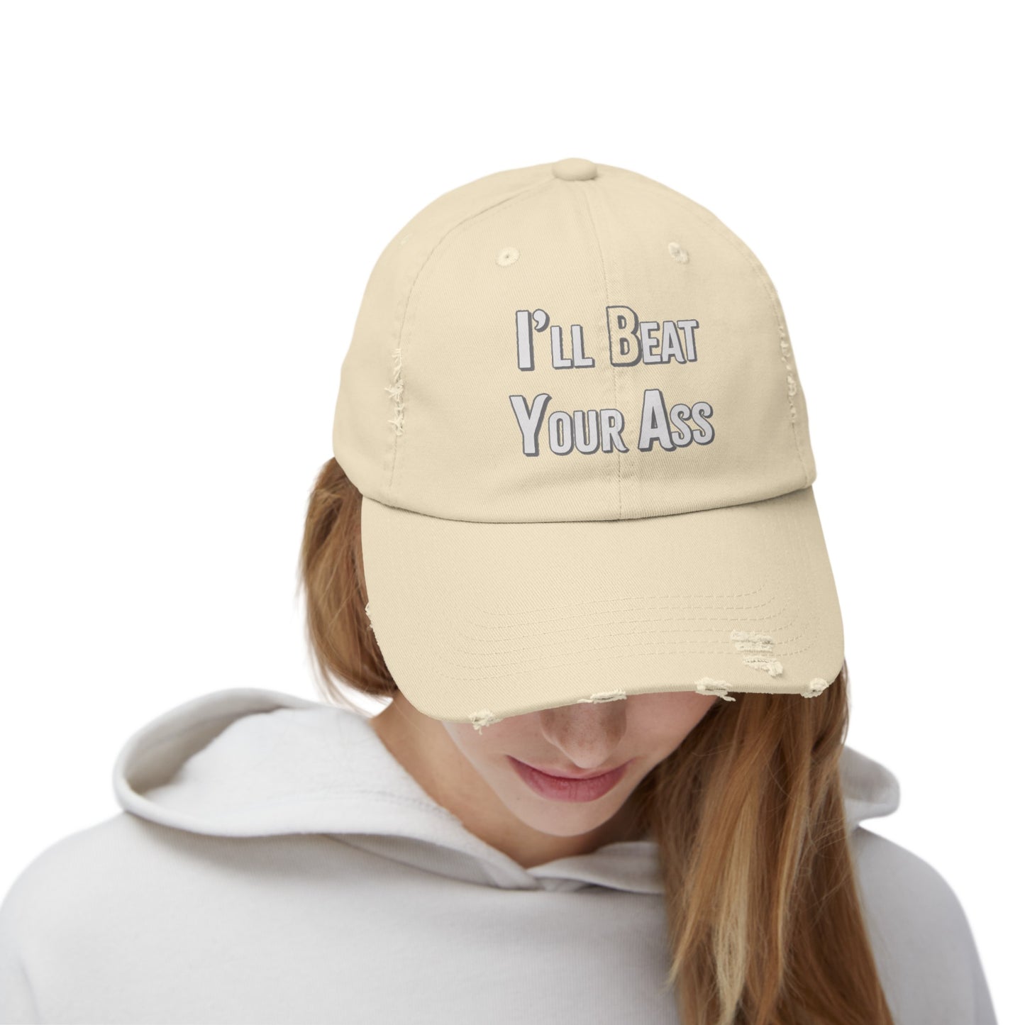 (b)Eat Your Ass Distressed Cap