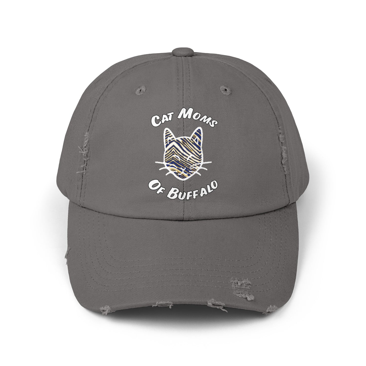 The Cat Mom Distressed Cap