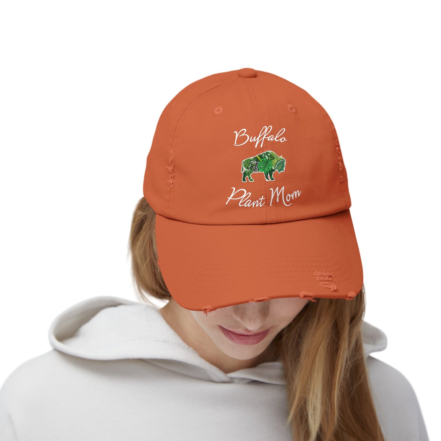 Buffalo Plant Mom Distressed Cap