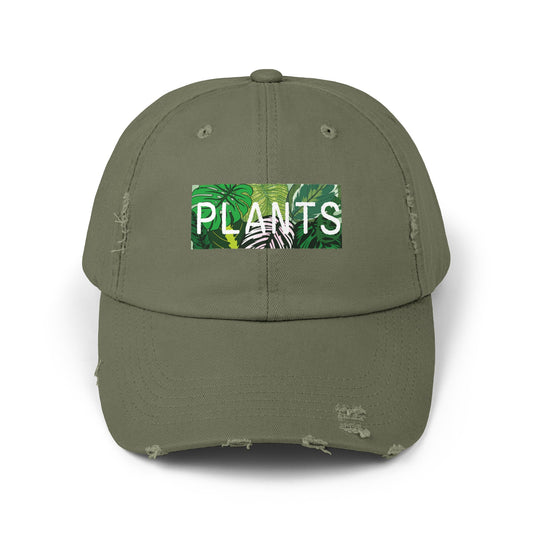 “Plants” Distressed Cap