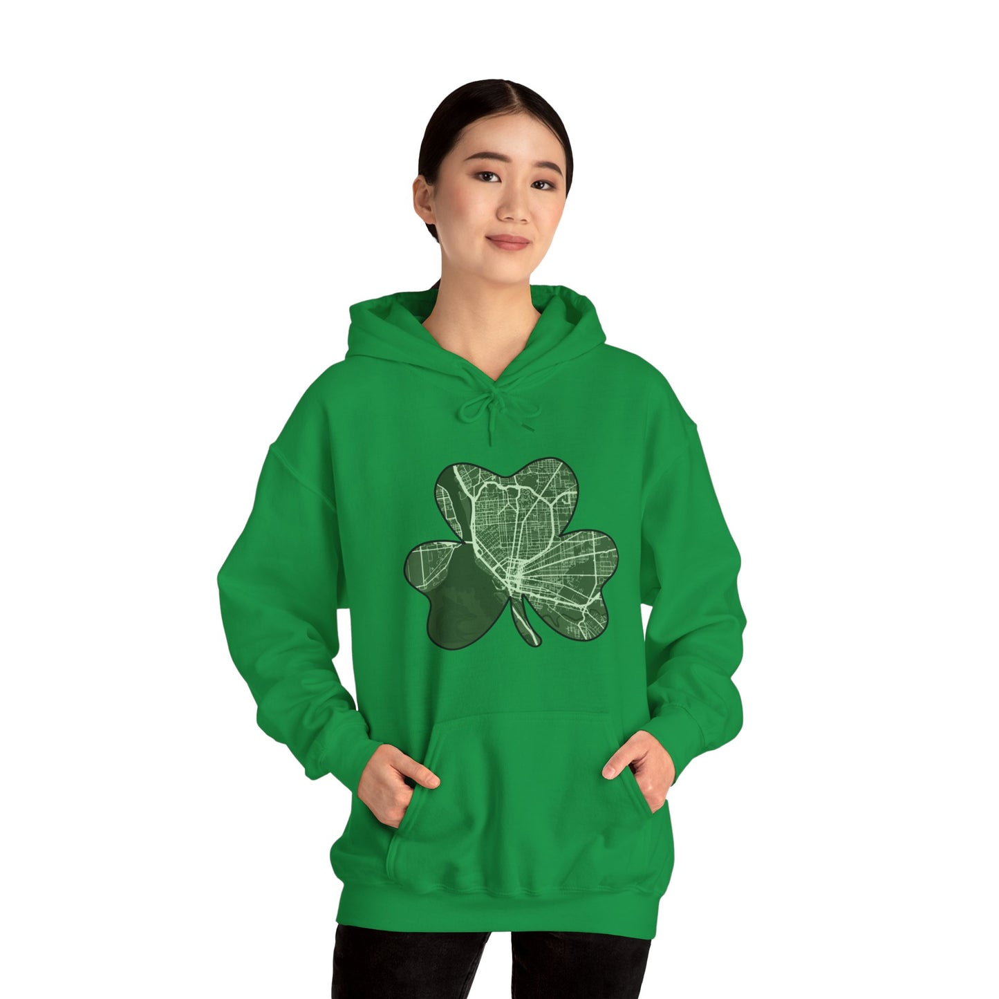 Map of Buffalo St. Patrick’s Day Hoodie