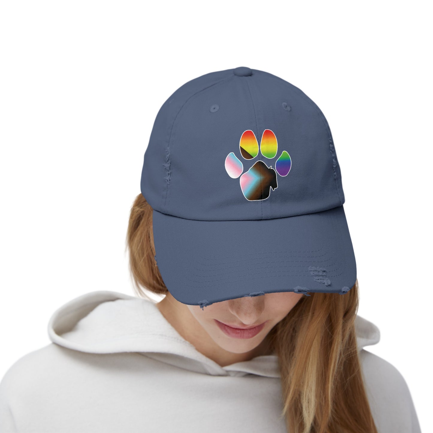 The Pawffalo Pride Distressed Cap